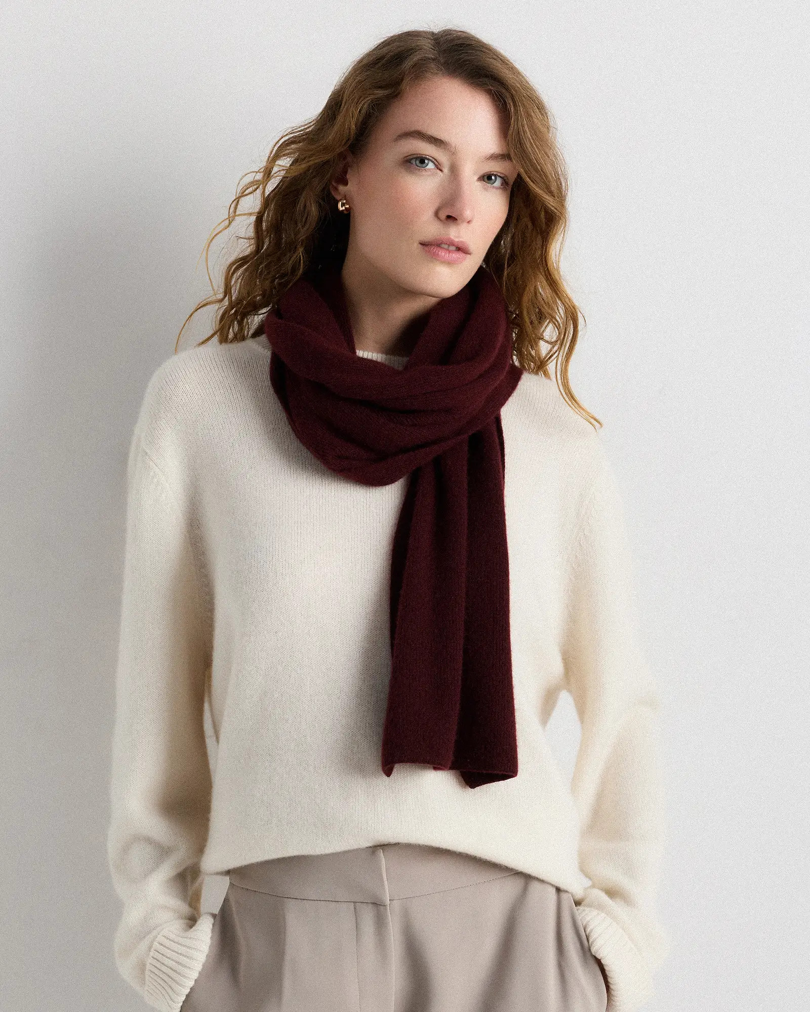 Cashmere Scarf | Quince in Rich Burgundy | Quince