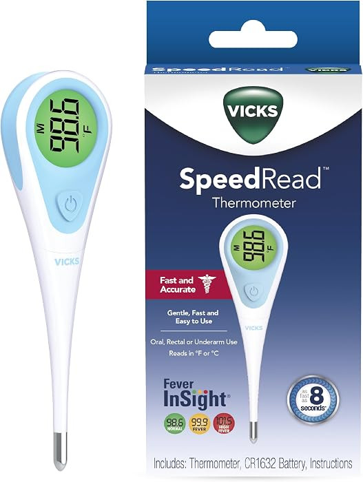 Vicks SpeedRead Digital Thermometer for Baby, Kids & Adults | Amazon (US)