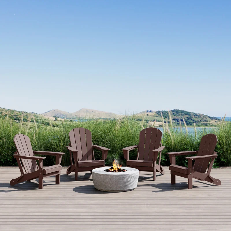 Laguna HDPE Folding Adirondack Chair (Set of 4) | Wayfair North America
