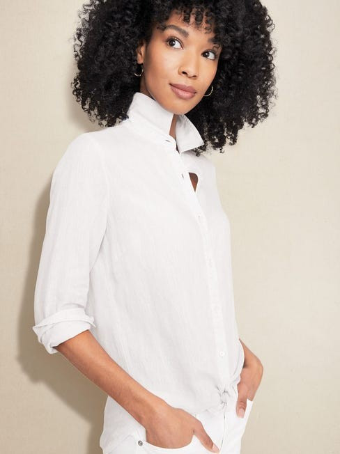 Britt Linen Shirt | J.McLaughlin