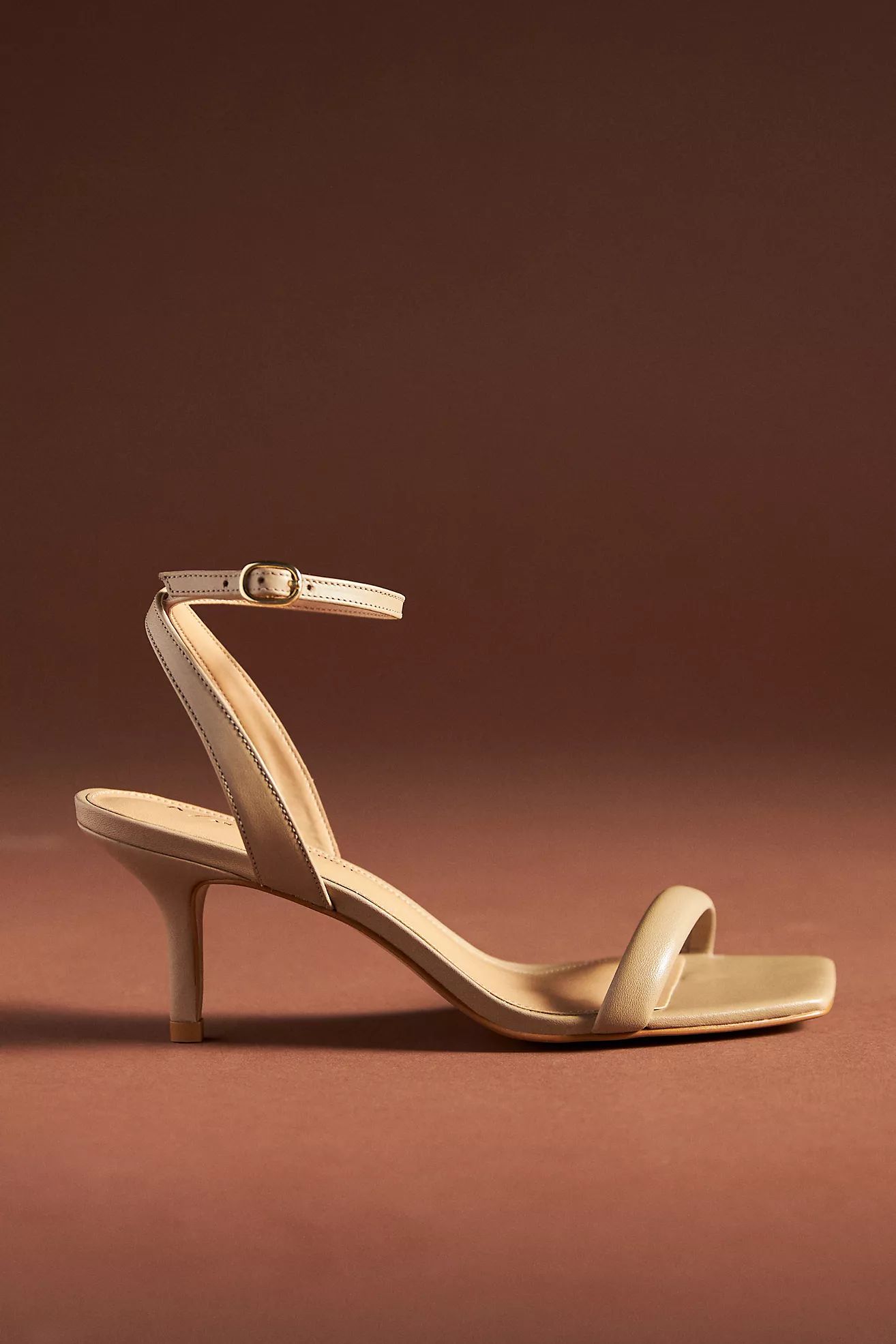 By Anthropologie Square-Toe Ankle-Strap Heels | Anthropologie (US)