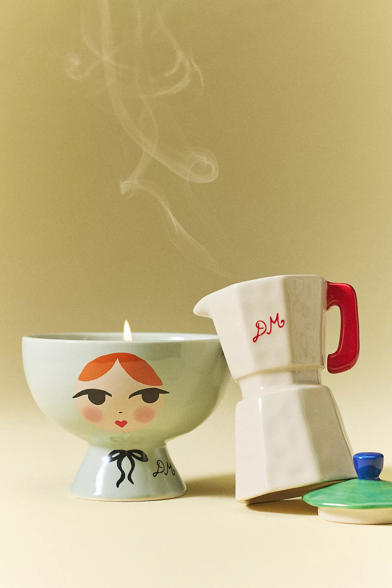 Damson Madder Gourmand Earl Grey Ceramic Pedestal Candle | Anthropologie (US)