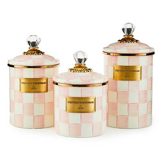 Rosy Check Medium Canister | MacKenzie-Childs
