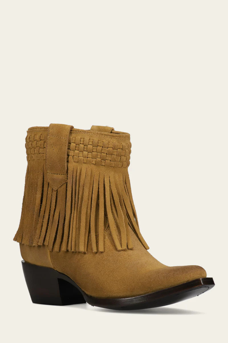 Sacha Short Fringe Bootie | FRYE