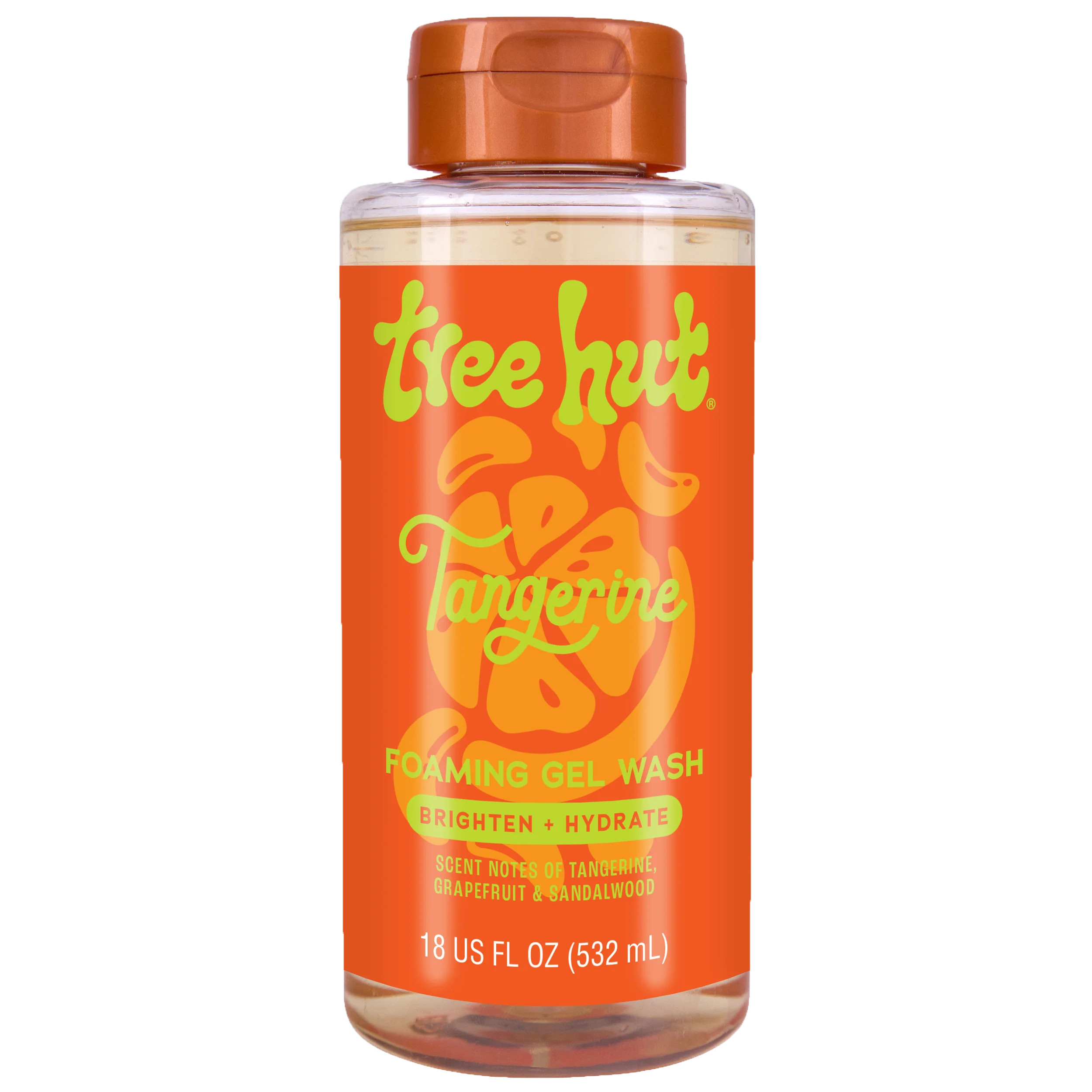 Tree Hut Tangerine Hydrating Foaming Gel Wash, 18 fl oz | Walmart (US)