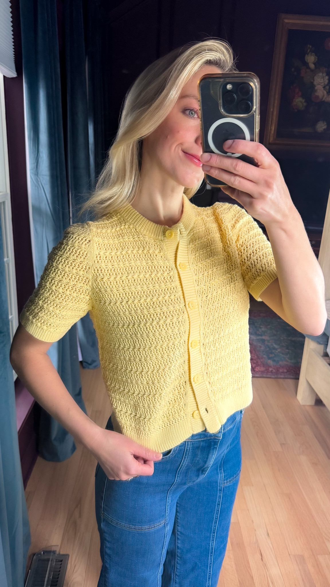 Love this yellow short sleeve cardigan summer outfit yellow top abercrombie shirt sweaters cardigans

#LTKmomlife #LTKootd #LTKgrwm