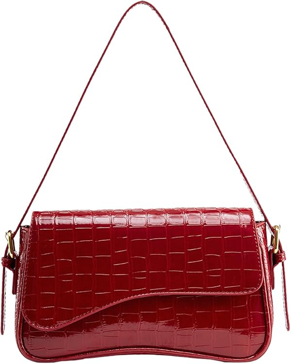 Small Shoulder Bag for Women,Y2K Purse,Tote Handbag,Clutch Purse Crossbody Bag,with Zipper Closur... | Amazon (US)