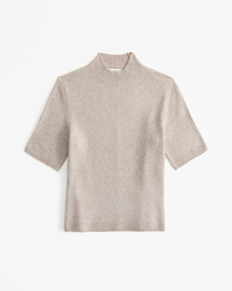 Women's Skimming Mockneck Sweater Tee | Women's Tops | Abercrombie.com | Abercrombie & Fitch (US)