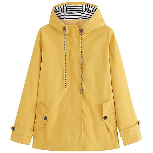 Women's Waterproof Hooded Rain Jacket Hoodie Jacket Hiking Jacket Raincoat Outdoor Windproof Quic... | Lightinthebox