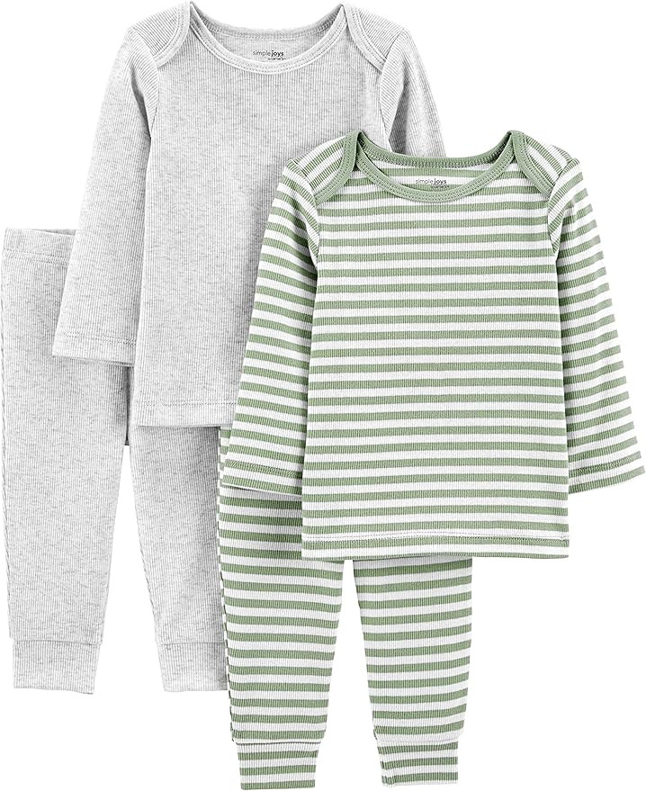 Simple Joys by Carter's Unisex Babies' 4-Piece Textured Set | Amazon (US)