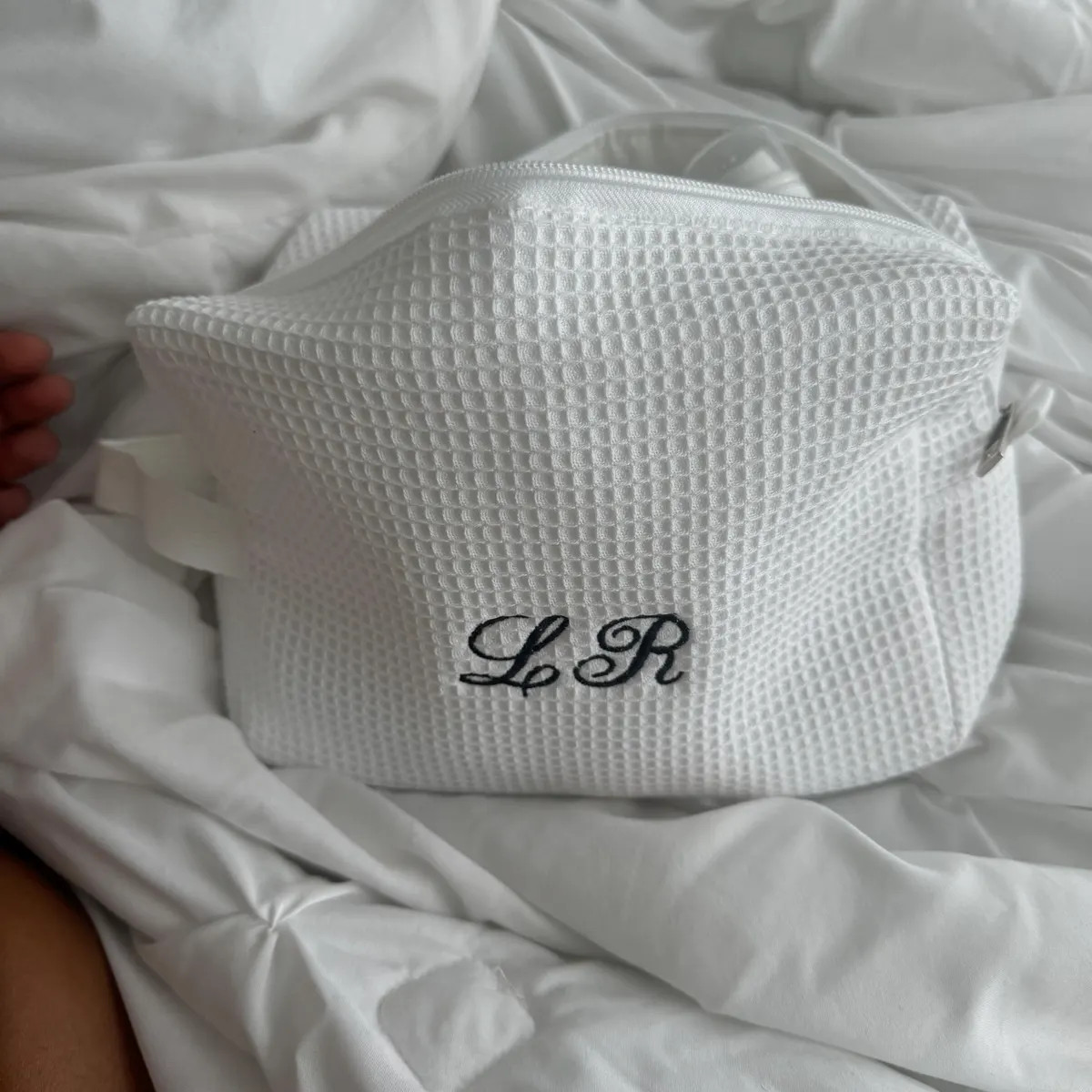 Monogram Toiletry Makeup Bag  - Personalized Travel Cosmetic Bag | Etsy (US)