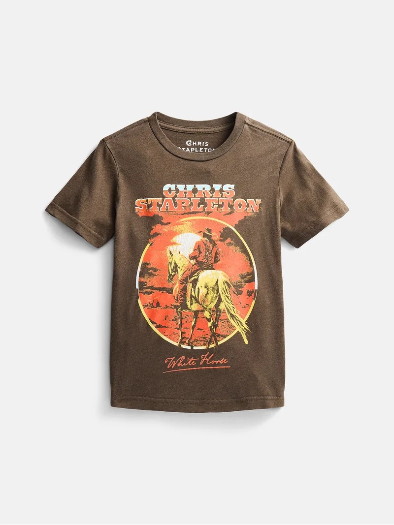 Chris Stapleton Boys' Graphic Band Tee with Short Sleeves, Sizes 4-18 | Walmart (US)