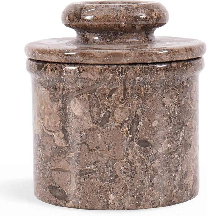 Butter Keeper 4.25 Inches Oceanic Handmade Marble Butter Crock with Lid for Countertop, Covered B... | Amazon (US)