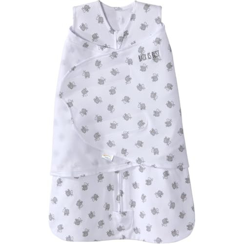 HALO 100% Cotton Sleepsack Swaddle, 3-Way Adjustable Wearable Blanket, TOG 1.5, Lamb Scribble White, Newborn, 0-3 Months | Amazon (US)