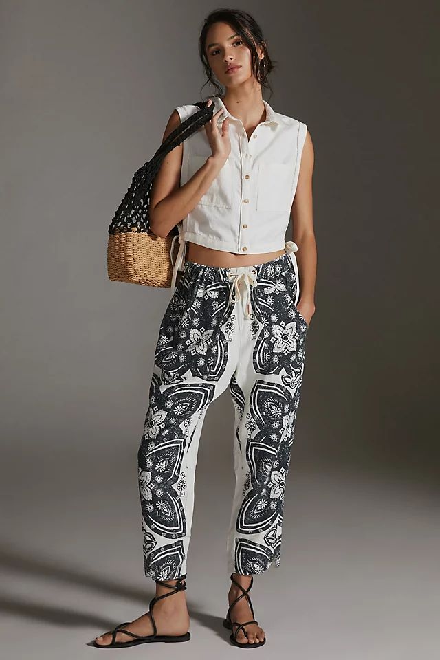 Pilcro Linen Surf Pants | Anthropologie (US)