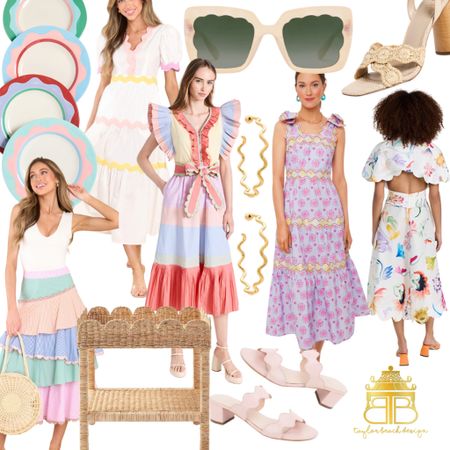 Embrace the WAVE!  Whether it be a scallop or wavy edge, we are here for it!  Shop some of our favorites here: 

Pastel | Sunglasses | Jute | Raffia | Wicker | Rattan | Table | Nightstand | Powder Blue | Baby Blue| Scallop | Wavy | Scalloped | Wave | Wavey | Dress | Sundress | Casual | Dressy | Sandals | Heels | Jute Rug | Home Decor | Light Fixture | Statement Jewelry | CeliaB | Tabletop | Pink | Seashell | Skirt | Beach Vacation

#LTKstyletip #LTKSeasonal #LTKhome
