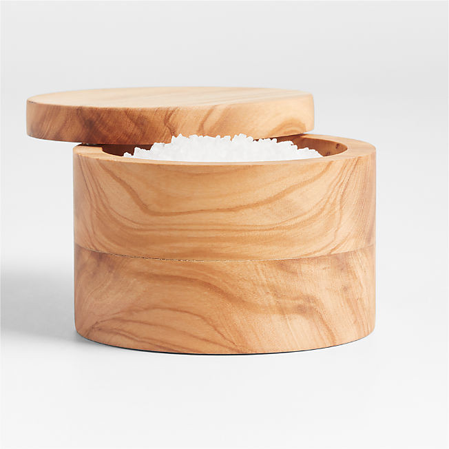 Olivewood Salt Cellar + Reviews | Crate & Barrel | Crate & Barrel