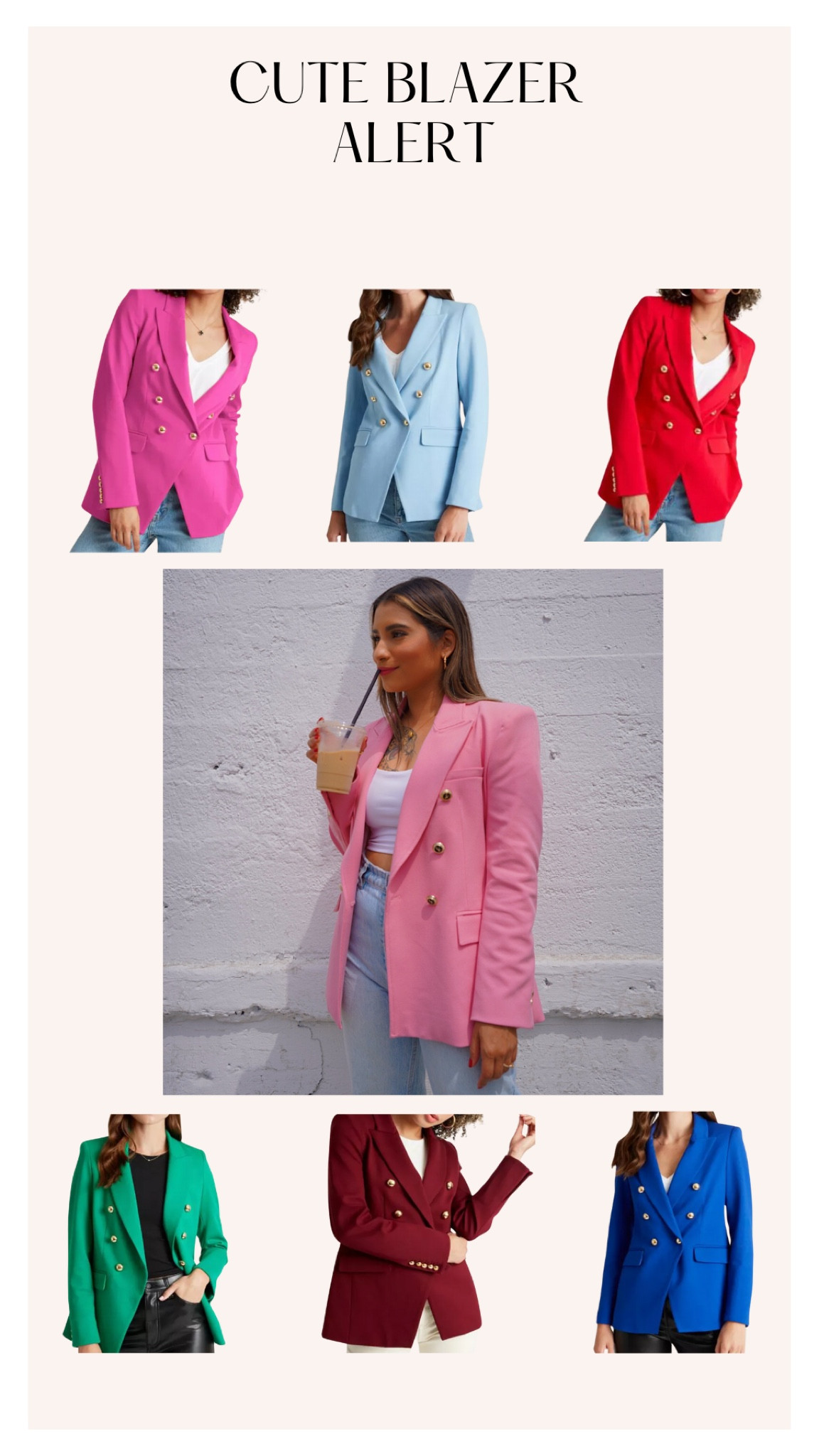 Cute blazer alert 👈

#LTKStyleTip #LTKU