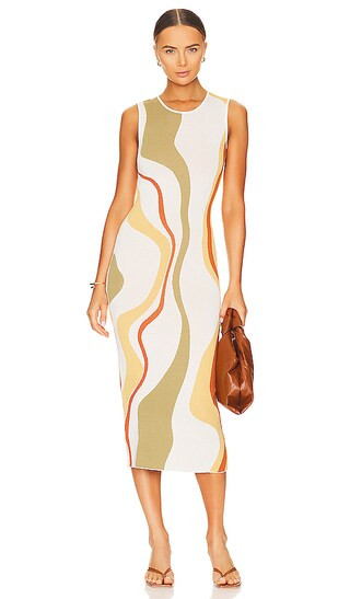 Ziggy Knitted Midi Dress in Abstract | Revolve Clothing (Global)