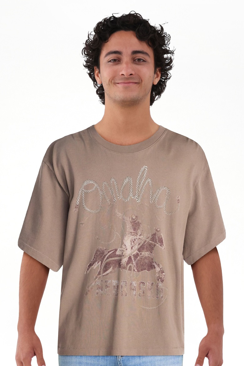 No Boundaries Boxy Fit Heavyweight Graphic Tee Shirt with Short Sleeves, Men's XS-4XLT | Walmart (US)