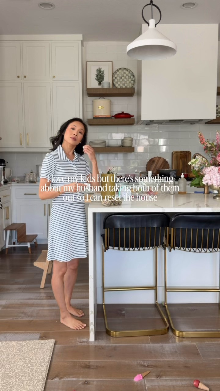 Cleaning the house when you’re the only one home! Linking all my furniture and decor plus my dress

#LTKHome #LTKmomlife