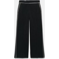 Zara - Contrast Piping Pants - Black - L - Woman | Zara US