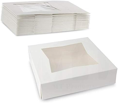 Beautiful White Colored Paperboard Pastry, Bakery Box - Keep Donuts, Cookies, Muffins Safe - Uniq... | Amazon (US)
