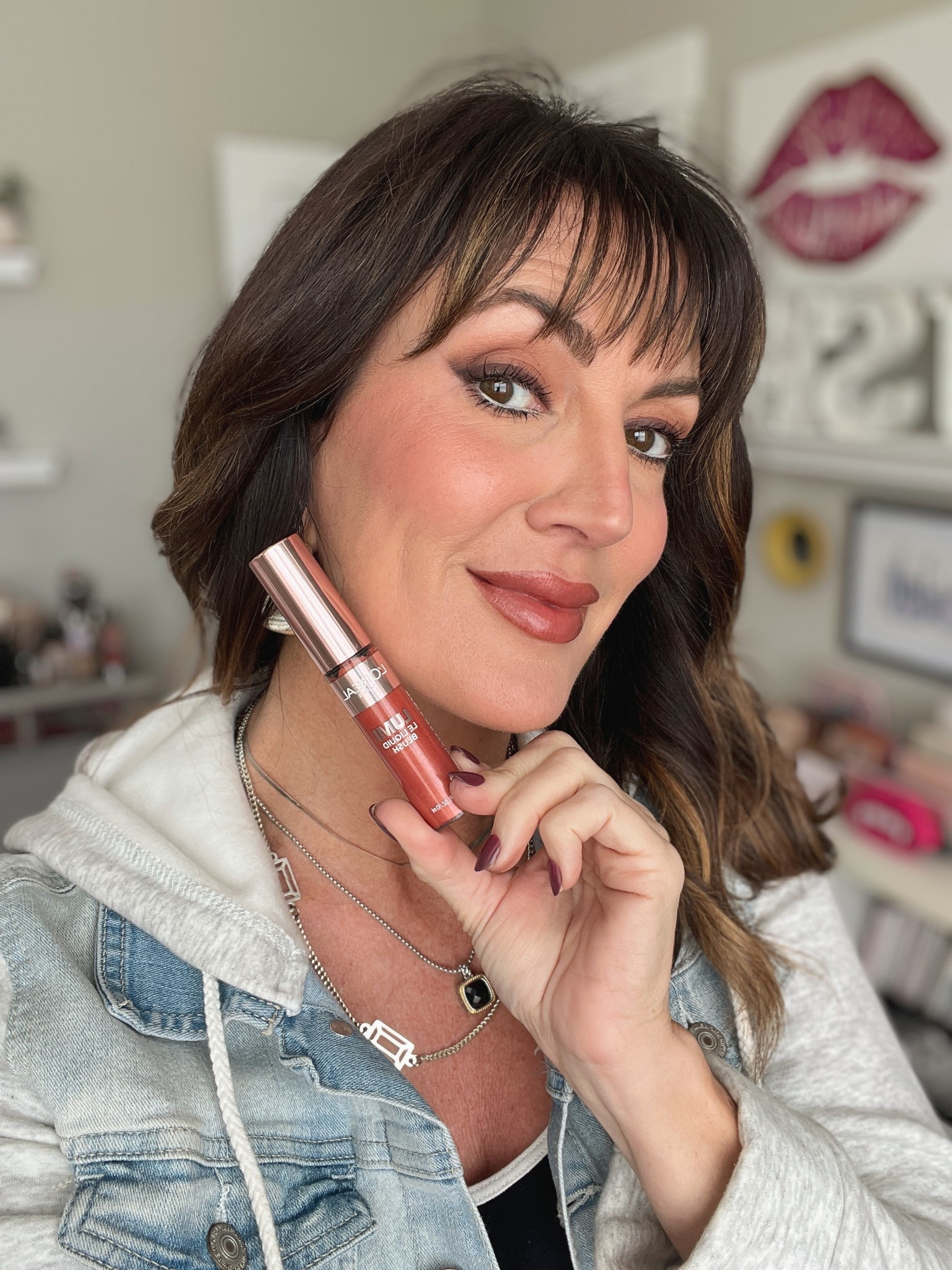 The easiest color and formula of liquid blush anyone could pull off! Shade : glowy true rose 🌹// I like to blend in with a cream blush brush 

#LTKBeauty #LTKFindsUnder50 #LTKOver40