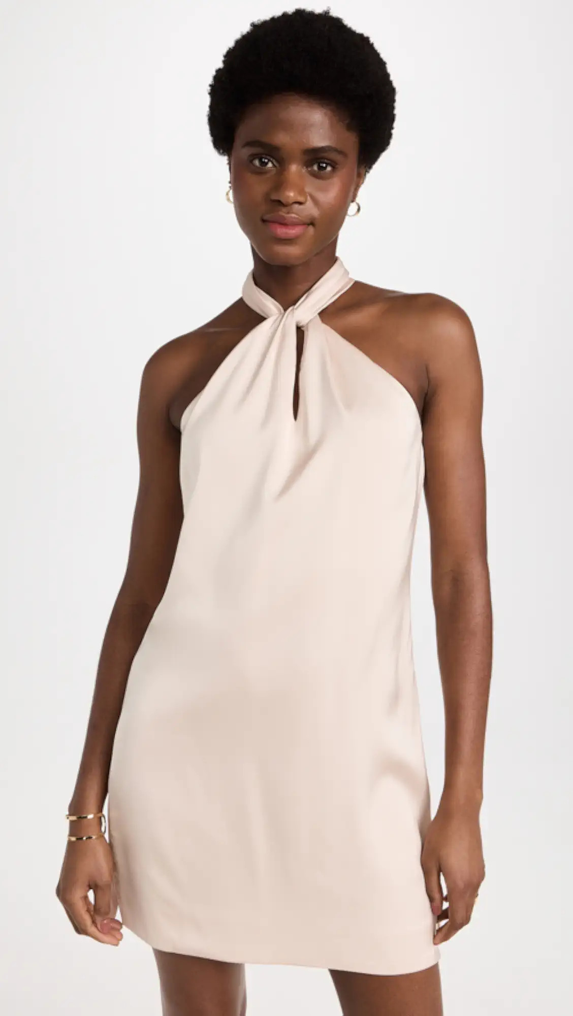 Mitra Washed Charmeuse Halter Dress | Shopbop