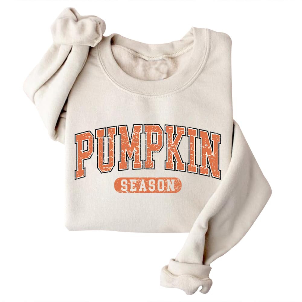 DIOMMELL Retro Pumpkin Season Sweatshirt Pumpkin Sweater For Women | Amazon (US)