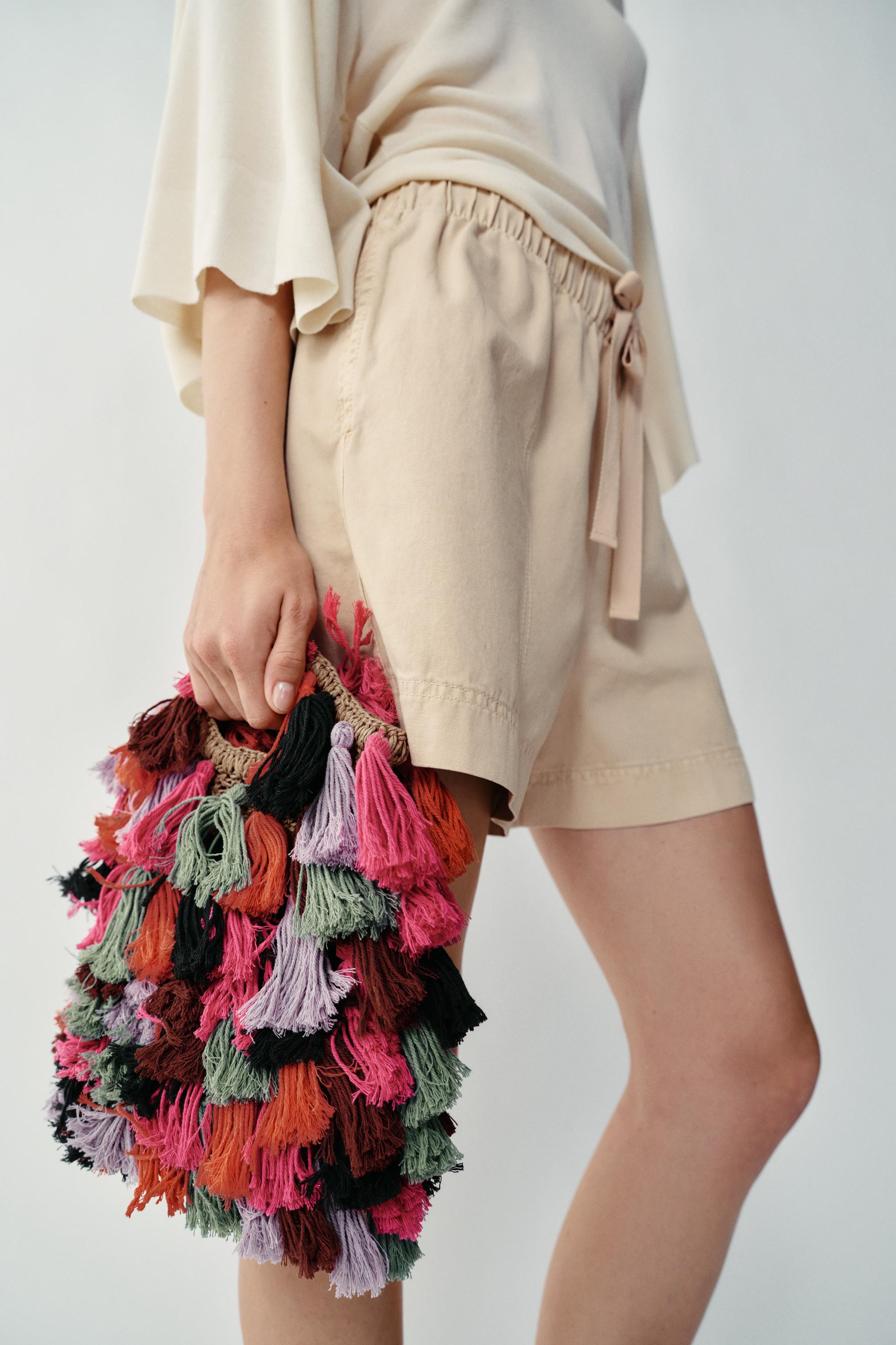 POM-POM COMBINATION BAG | Zara US