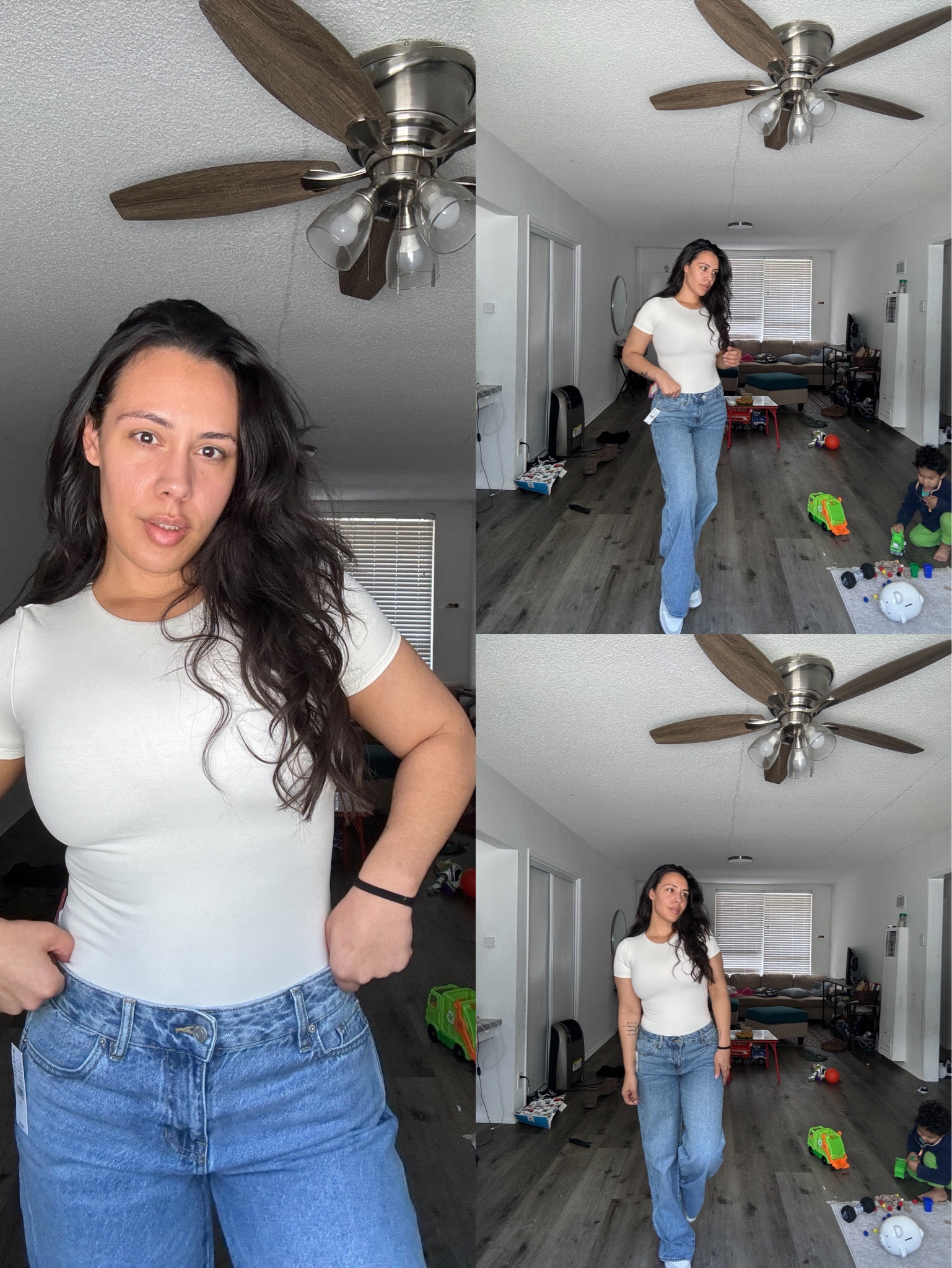 Embrace the spring vibes with this ultra-soft, thick Yitty t-shirt, perfectly paired with stylish low-rise PAC sun jeans. The perfect outfit to step into the blooming season! Wearing the yitty bra under! Everything is held in and so comfy! Low stock on the onesie yitty #pacsun #ootd

#LTKSeasonal