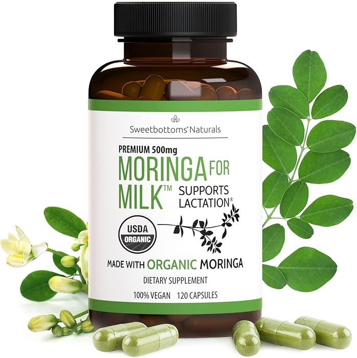 Lactation Supplement - Organic Moringa Capsules for Breastfeeding Support to Increase Breastmilk ... | Amazon (US)