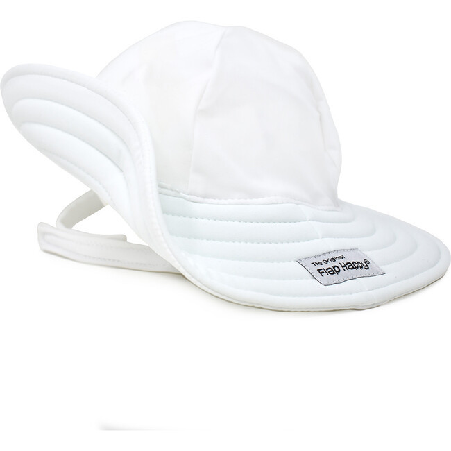 UPF 50+ Summer Splash Swim Hat, White - Flap Happy Hats, Scarves & Gloves | Maisonette | Maisonette
