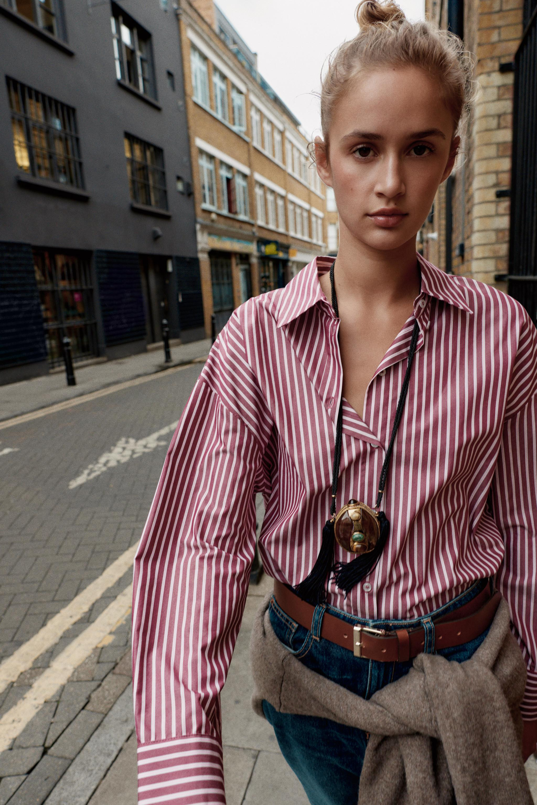 STRIPED POPLIN SHIRT | Zara UK