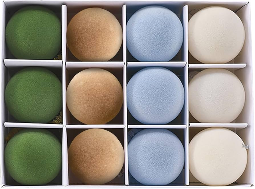 12Pcs Velvet Christmas Balls Christmas Tree Decorations, 2023 Upgrade 2.4 Inch Flocked Christmas ... | Amazon (US)