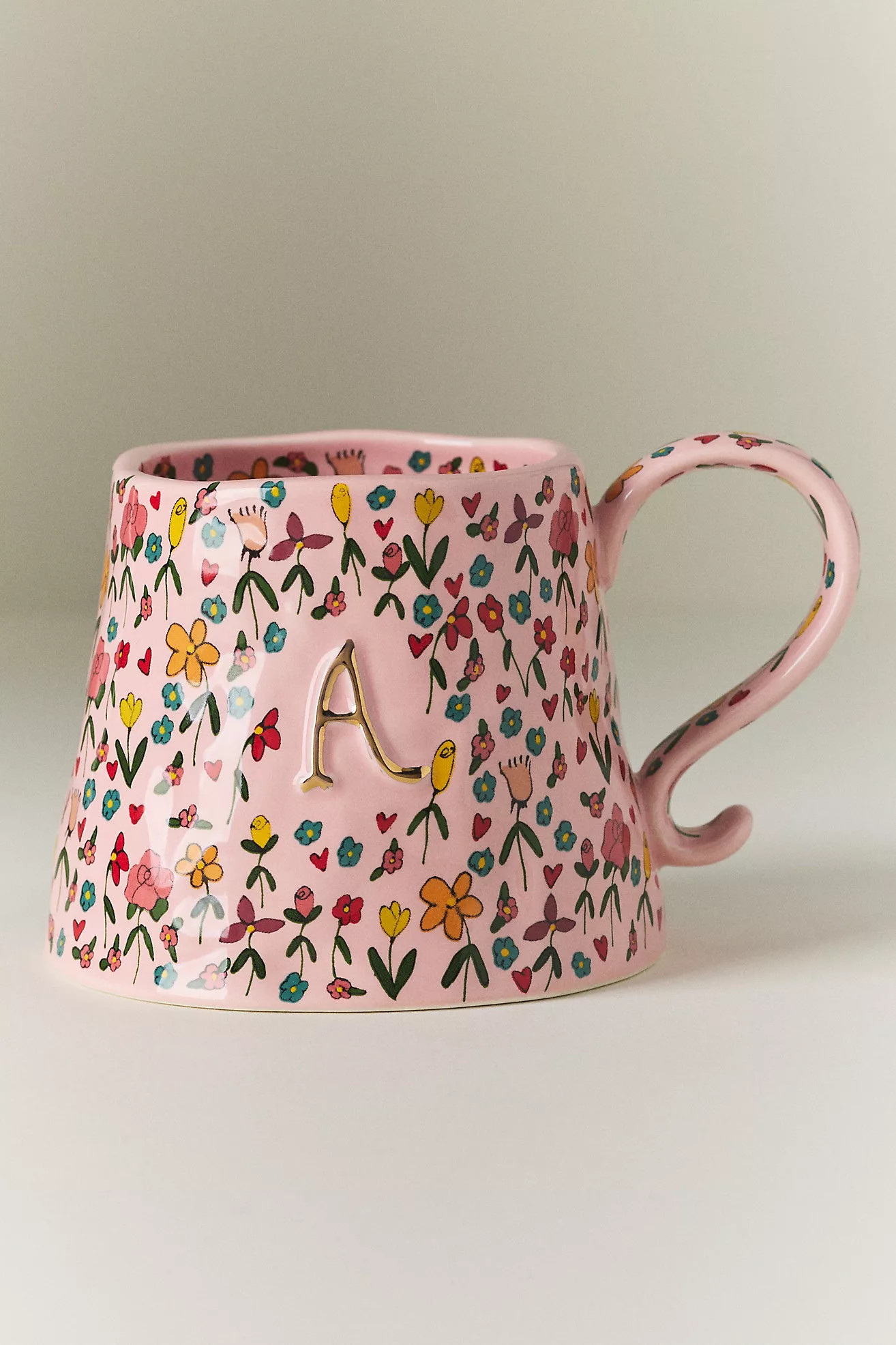 The Mud Fairy Stoneware Monogram Mug | Anthropologie (US)