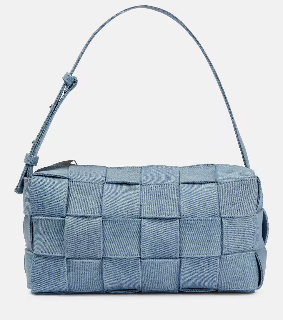Brick Cassette Small denim shoulder bag | Mytheresa (US/CA)