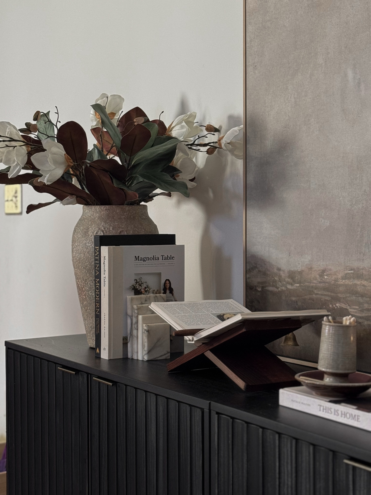 Spring stems, console table decor, vase filler, Amazon stems, Michael's stems, sideboard decor, cabinet decor, living room decor

#LTKHome