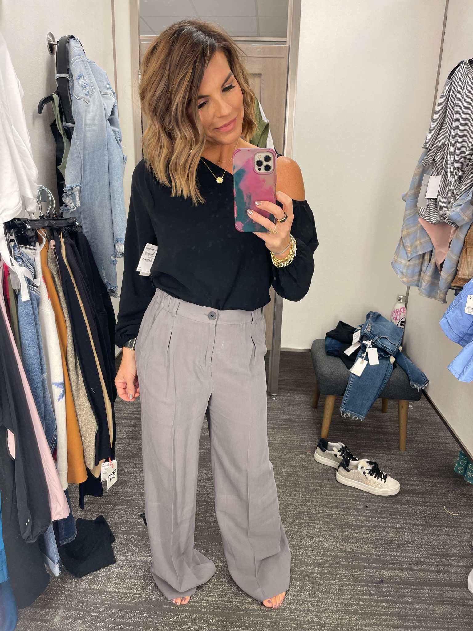 Size small in the top and XS in pants. Thought the oaths ran a little big, so would possibly size down.

#LTKxNSale #LTKsalealert #LTKunder50