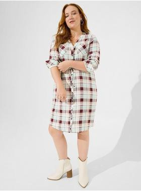 Mini Challis Button Front Shirt Dress | Torrid (US & Canada)