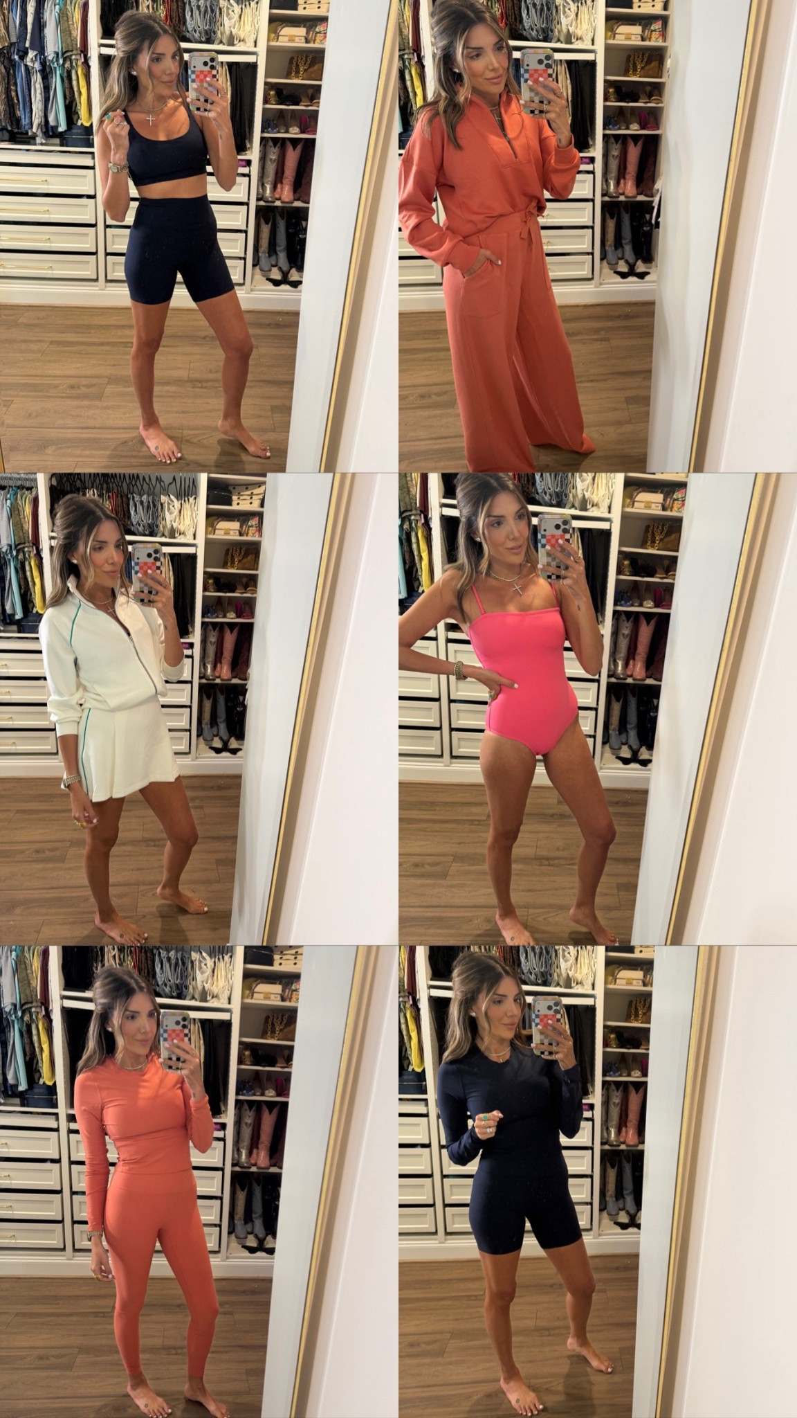 my order from @Spanx >>>

biker shorts: medium
sports bras: medium
AirEssentials wide leg pants: small tall
AirEssentials shawl collar half zip: small
track jacket: small
tennis skirt: small
swimsuit: small
onForm leggings: medium
long sleeve onform tops: small
low back tank: small


#spanxpartner


#LTKSwim #LTKootd #LTKActive
