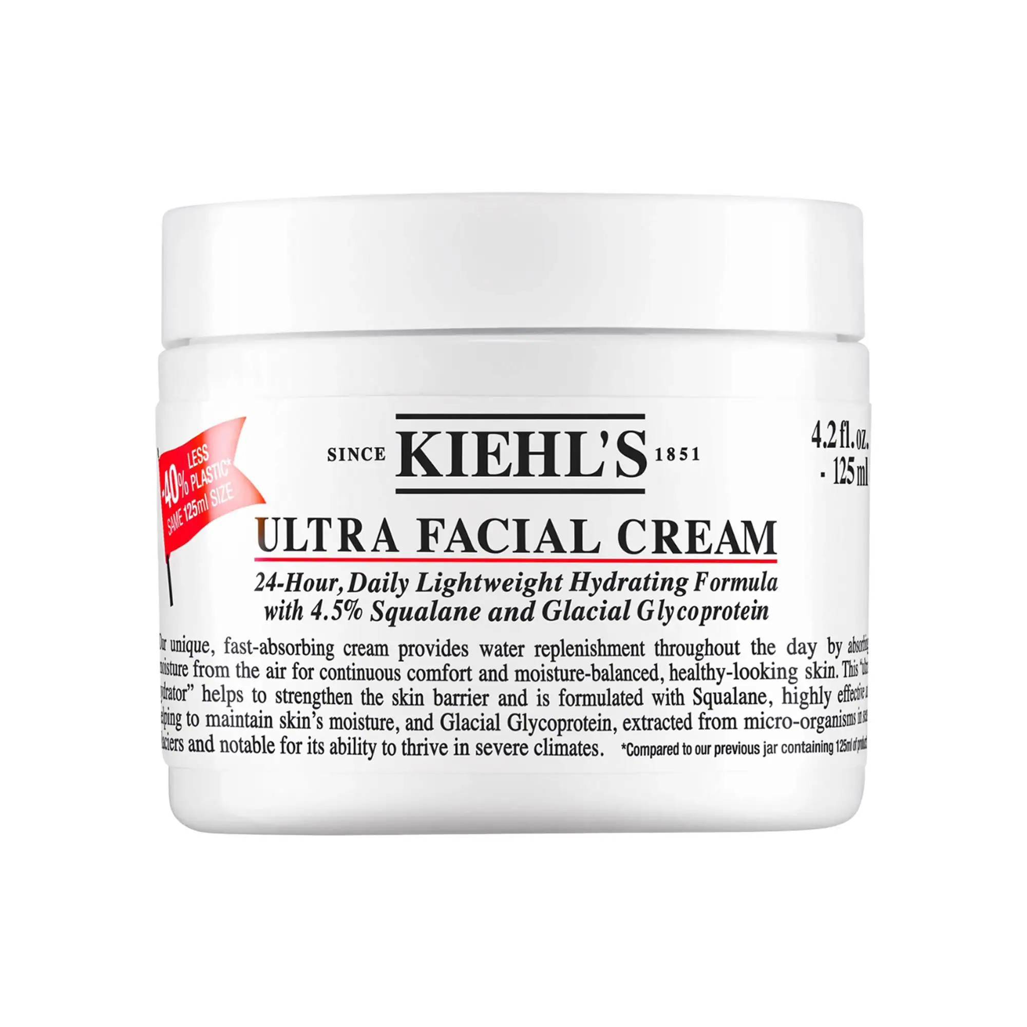 Kiehl's Since 1851 Ultra Facial Refillable Moisturizing Cream with Squalane 4.2 oz / 125 mL | Sephora (US)