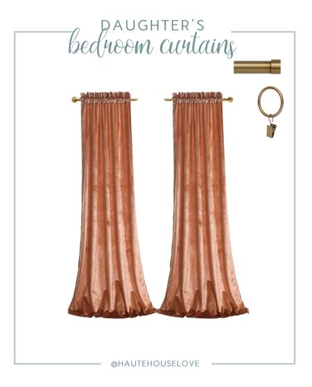Rose Gold Velvet curtains and warm gold rod/rings for my tween daughters bedroom 

#LTKhome