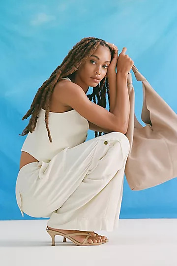 Knotted Slouchy Faux Leather Bag | Anthropologie (US)