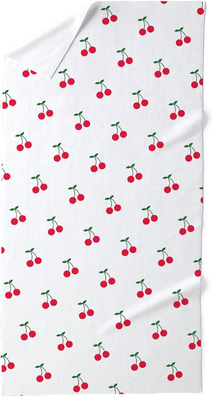 CafePress Sweet Cherry Pattern Large Beach Towel, Soft Towel with Unique Design | Amazon (US)