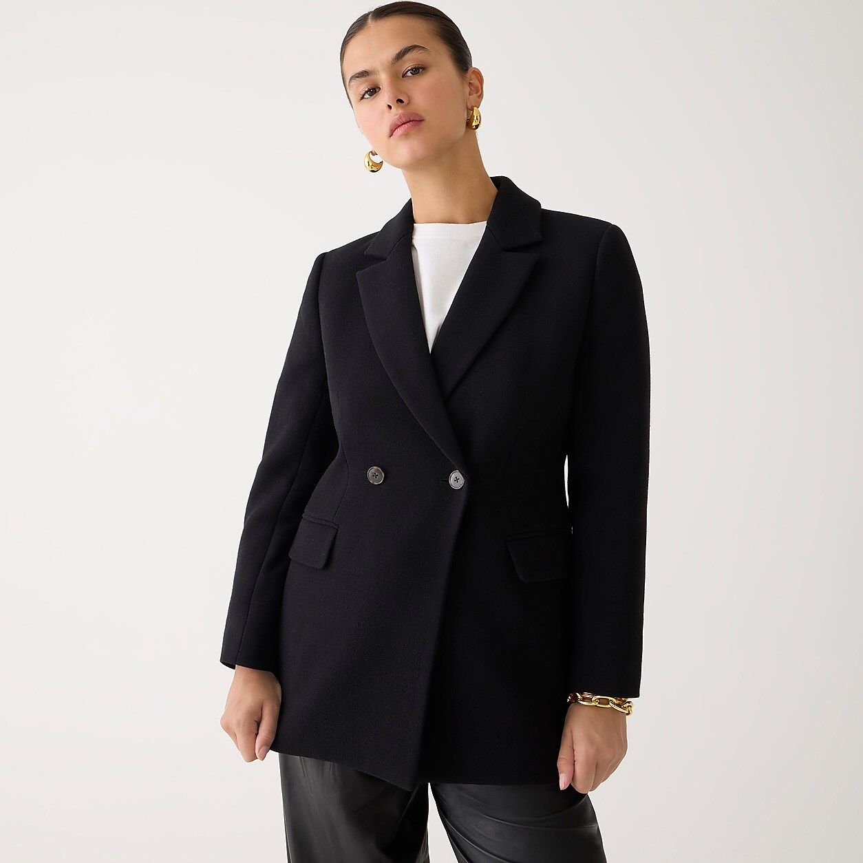 Evening blazer-jacket in Italian double-cloth wool | J.Crew US