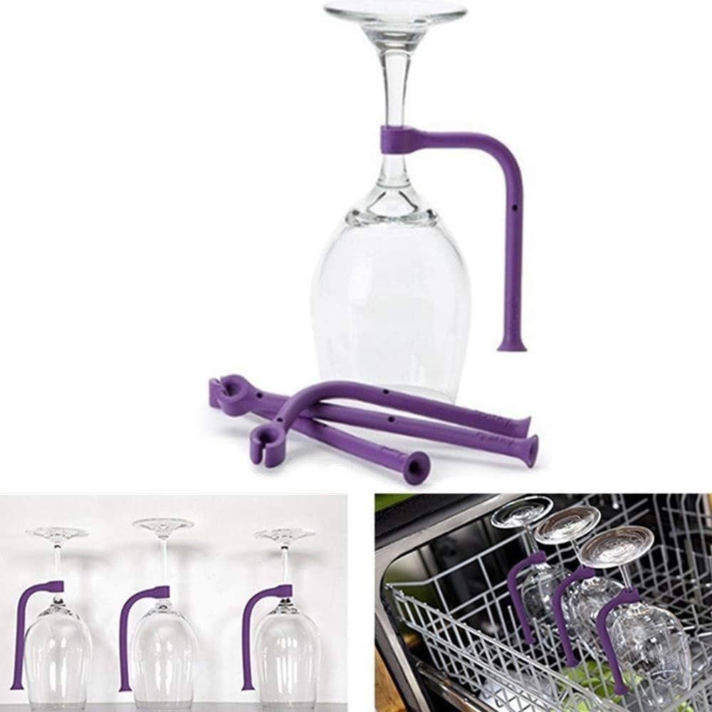 Wine Glass Dishwasher Holder Stemware Saver Flexible Dishwasher Attachment 4 pcs | Amazon (US)