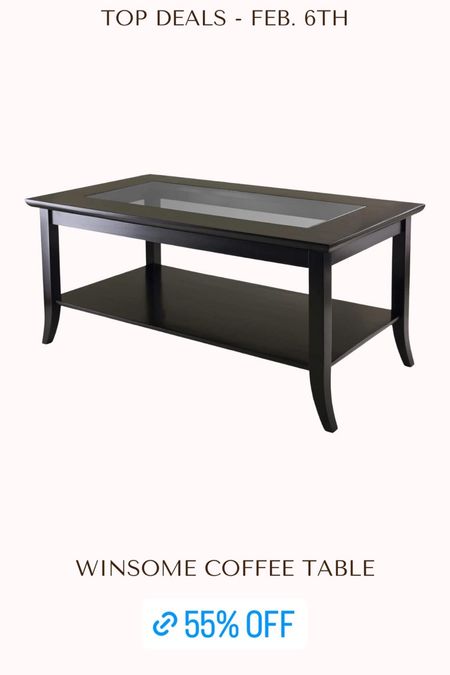 Sale Alert 🚨 55% off this coffee table with a glass top and shelf. It is elegant and unique and made with a dark espresso finish!

#LTKsalealert #LTKunder50 #LTKhome