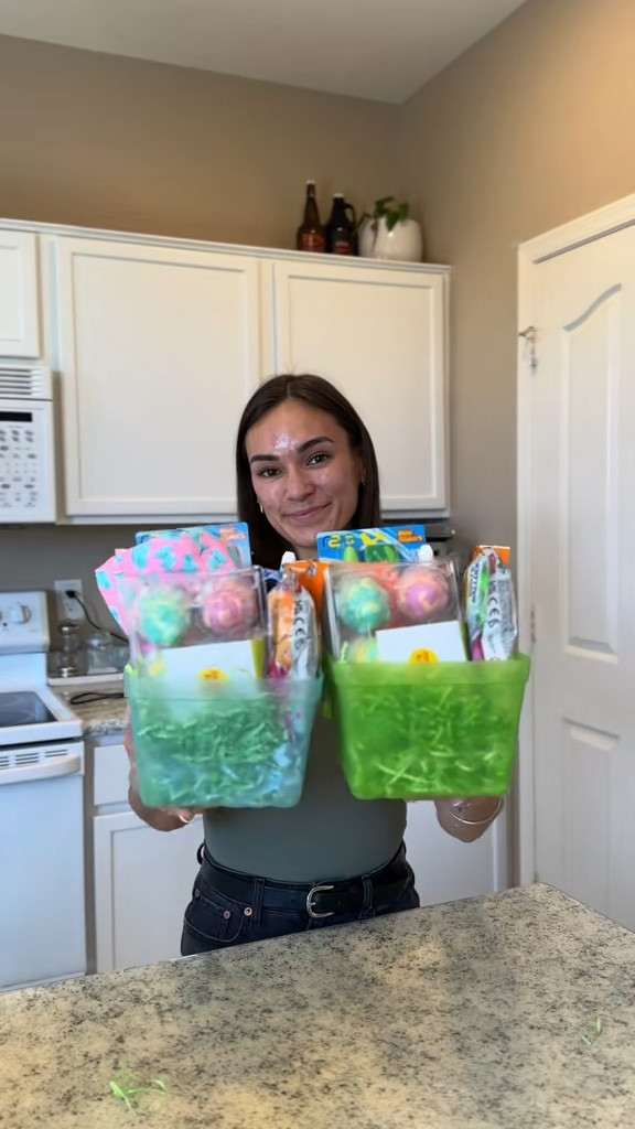 Easter baskets for my 1.5 & 4 year old! 🐣